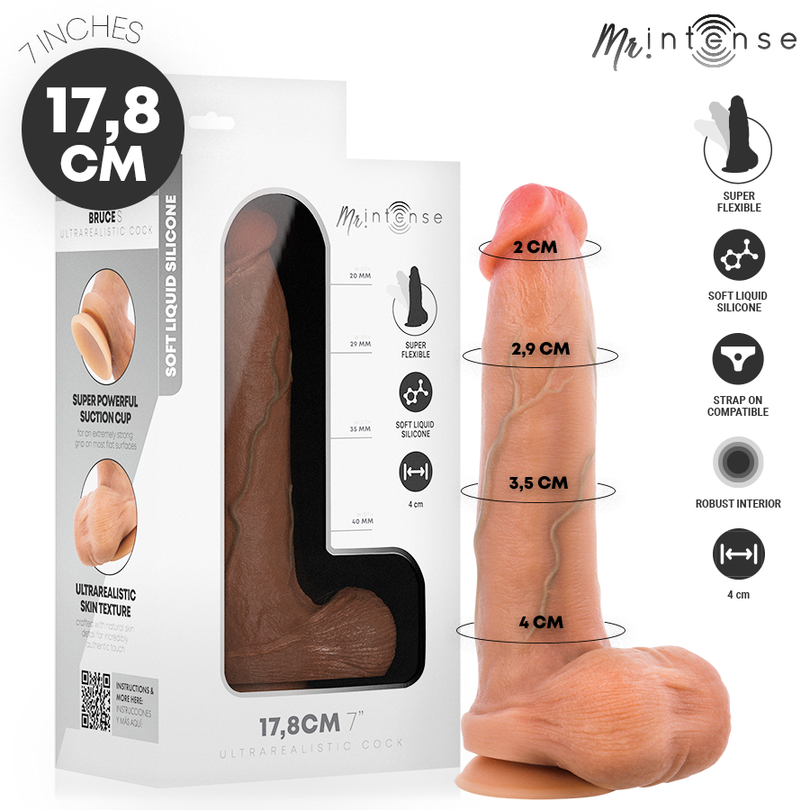 Ilhaerotica - MR INTENSE - BRUCE S DILDO DE SILICONE COM TESTÍCULOS 17