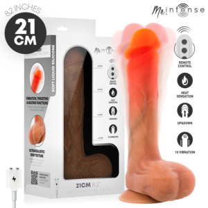 MR INTENSE – BRADLEY VIBRADOR DE SILICONE COM EFEITO DE AQUECIMENTO E CONTROLE REMOTO 21 CM – Ø – 4,2 CM