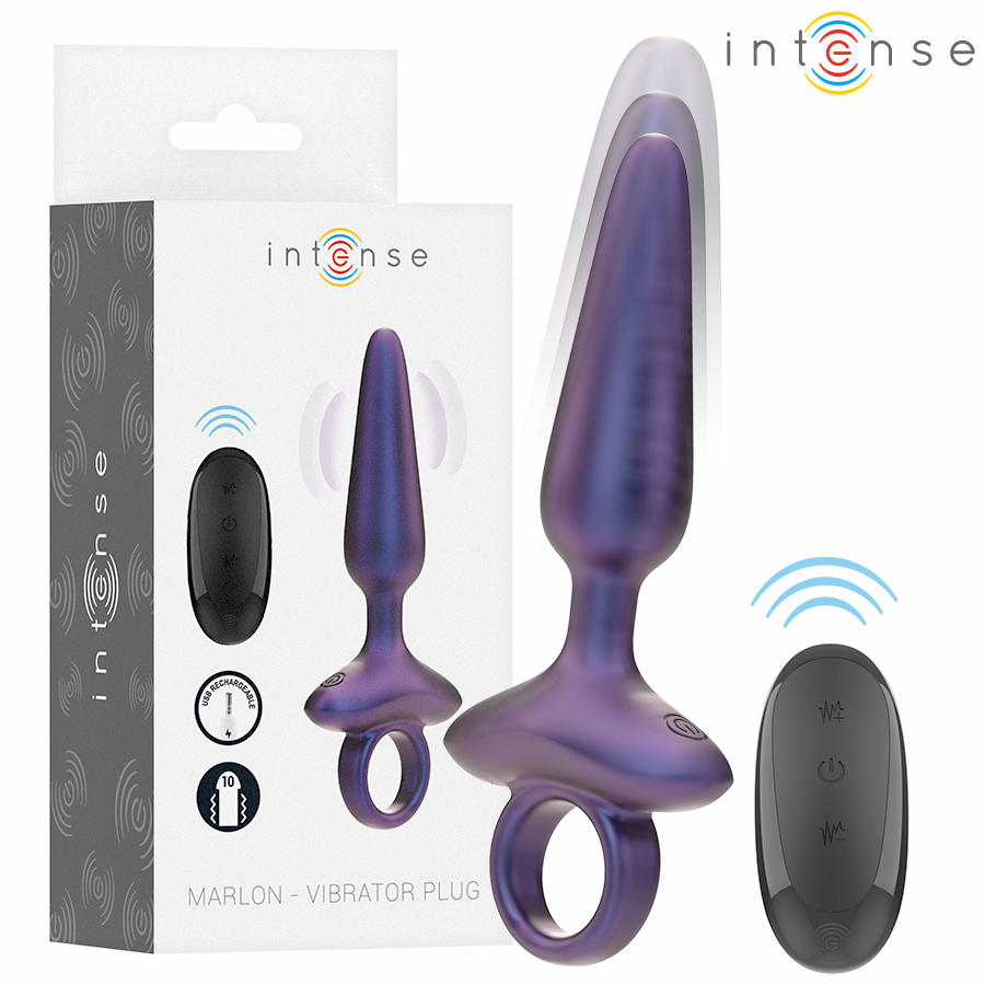 Ilhaerotica - INTENSE - MARLON VIBRADOR ANAL PLUG MODELO 4 CONTROLE REMOTO
