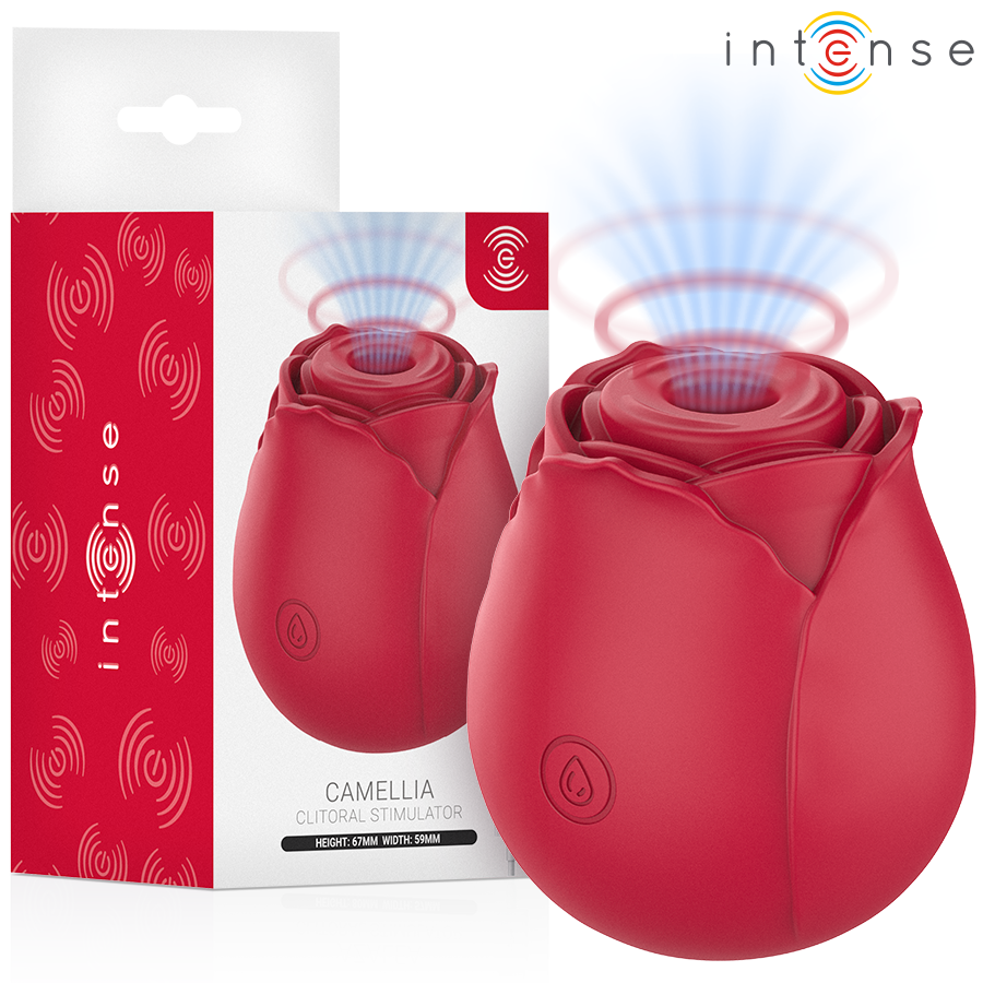 Ilhaerotica - INTENSE - CAMELLIA SUCÇÃO CLITORIAL ROSE BY WAVES BORDEAUX