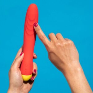 ROMP – HYPE VIBRADOR MULTIFUNCIONAL PARA PONTO G VERMELHO