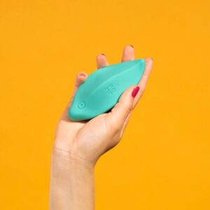 ROMP – VIBRADOR DE ONDAS, ESTIMULADOR CLITORIANO, FORMATO ERGONÔMICO, VERDE-ÁGUA