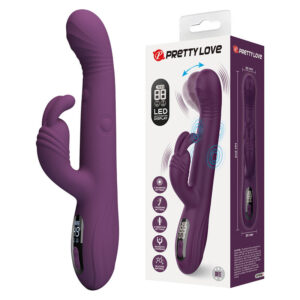 PRETTY LOVE – DEE VIBRADOR MULTIFUNCIONAL COELHO OSCILAÇÃO E PERCUSSÃO ROXO