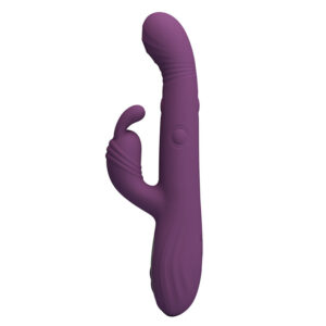 PRETTY LOVE – DEE VIBRADOR MULTIFUNCIONAL COELHO OSCILAÇÃO E PERCUSSÃO ROXO
