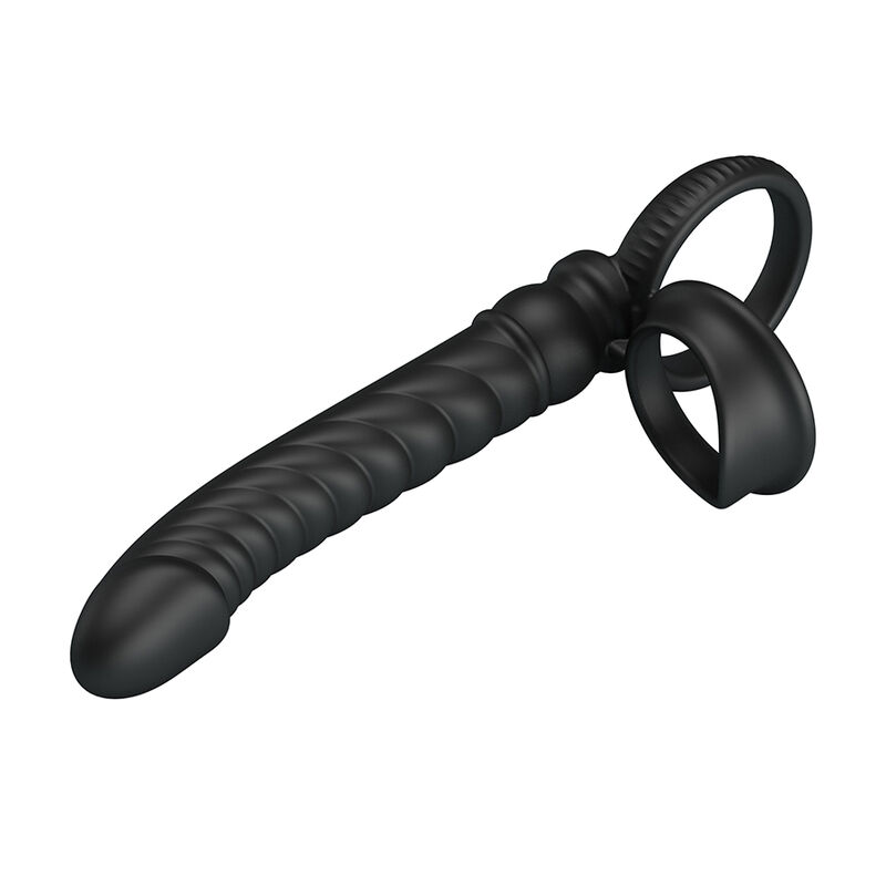 Ilhaerotica - PRETTY LOVE - VIBRADOR ANAL MERRITT COM ANEL E VIBRAÇÃO PRETO