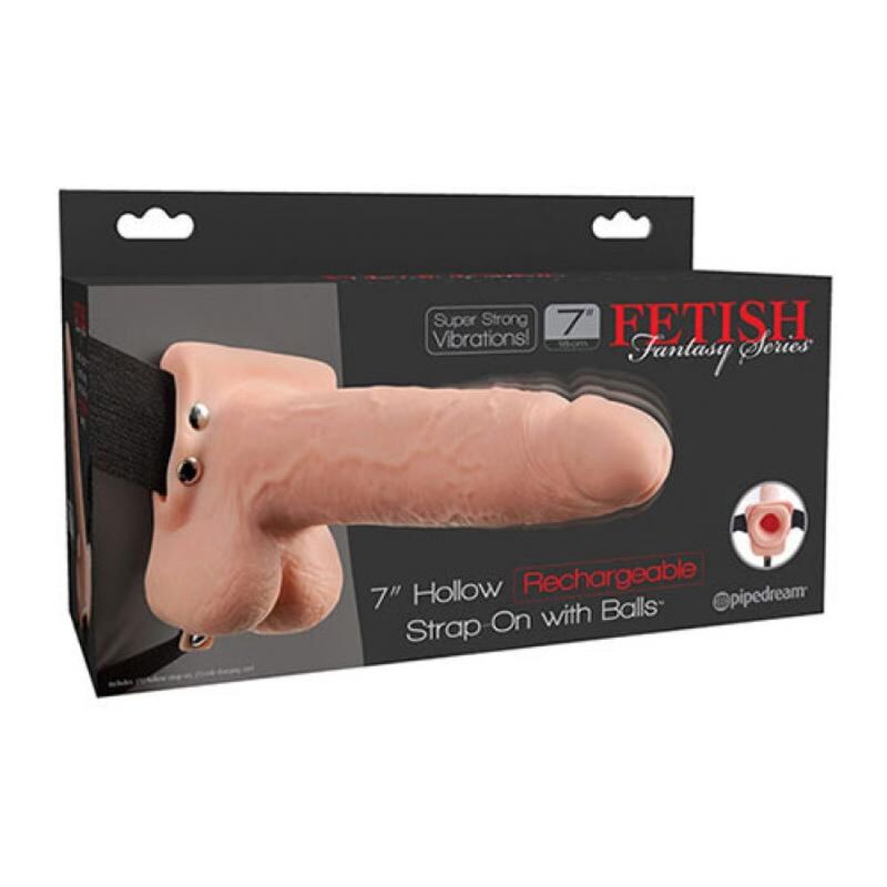 Ilhaerotica - FETISH FANTASY SERIES  - STRAP-ON VIBRATÓRIO REALISTA COM BOLAS 17