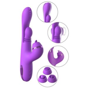 FANTASY FOR HER – VIBRADOR COELHO INTIMOTION PULSE PRO VIBE ROXO
