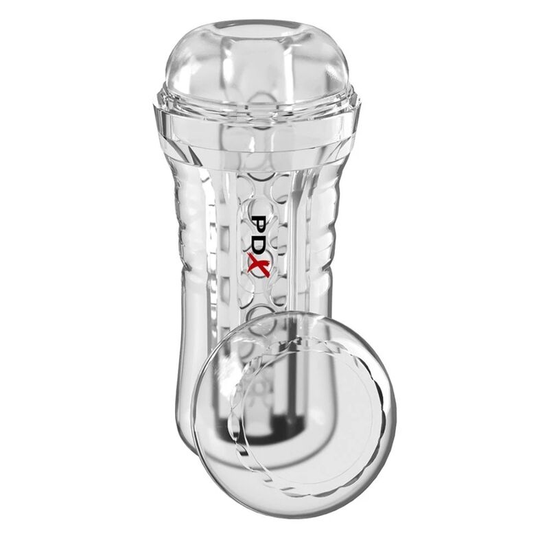 Ilhaerotica - PDX ELITE - VIEWTUBE PLUS STROKER TRANSPARENTE COM ADERÊNCIA FÁCIL E VERSÁTIL 21 CM