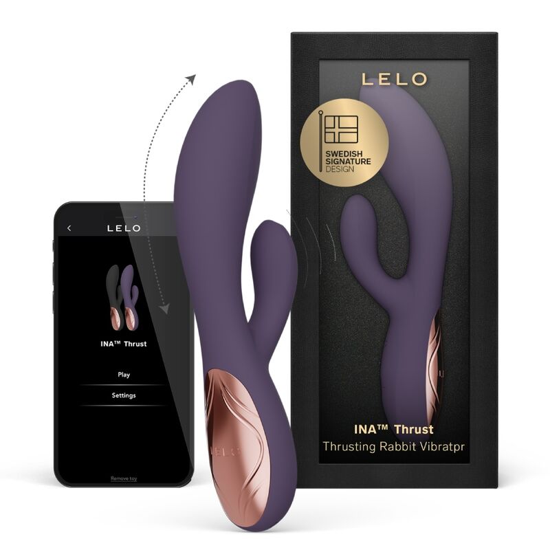 Ilhaerotica - LELO - INA THRUST RABBIT VIBRADOR DE EMPURRA ROXO