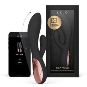 LELO – INA THRUST RABBIT VIBRADOR DE EMPURRAÇÃO PRETO