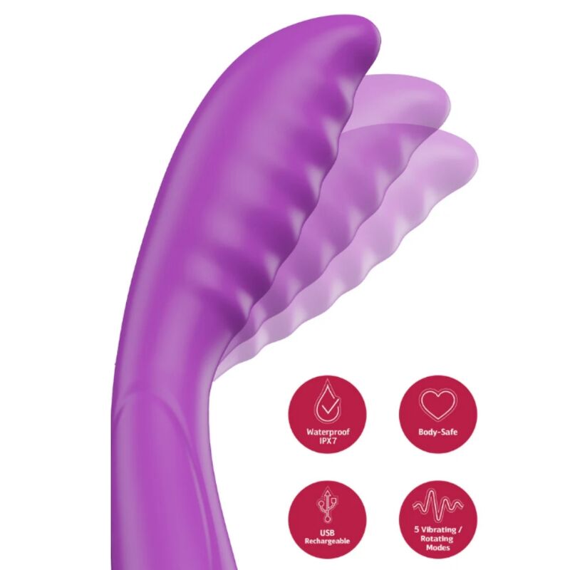 Ilhaerotica - SHE.E.O - VIBRADOR ROXO PARA ESTIMULAÇÃO DO PONTO G