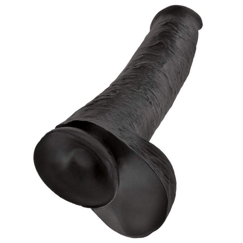 KING COCK - DILDO REALISTA COM TESTÍCULOS 38 CM PRETO - Image 2