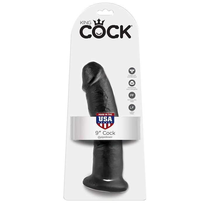 Ilhaerotica - KING COCK - 9 DILDO PRETO 22.9 CM