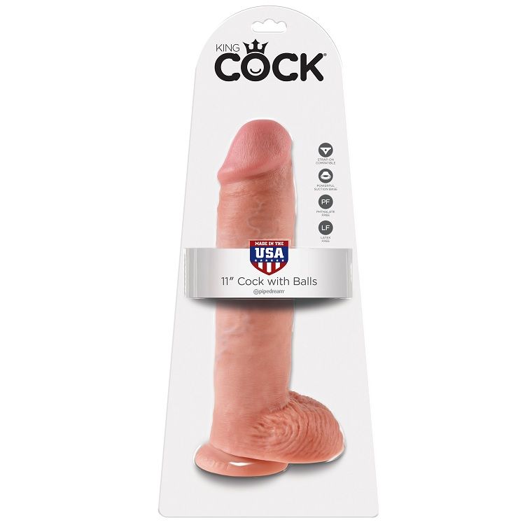 Ilhaerotica - KING COCK - 11 CARNE DE DILDO COM BOLAS 28 CM