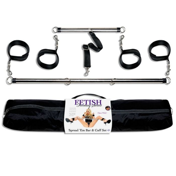 Ilhaerotica - FETISH FANTASY SERIES - CONJUNTO SPREAD EM BAR E CUFF