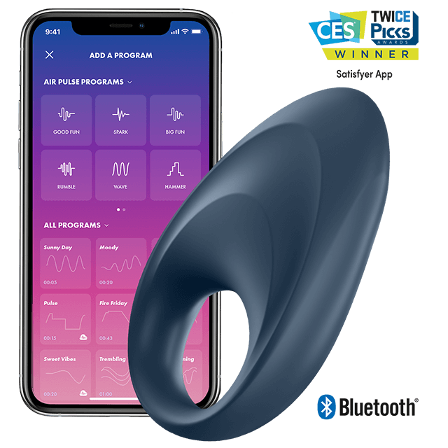 Ilhaerotica - SATISFYER - APLICATIVO VIBRADOR DE UM ANEL MIGHTY