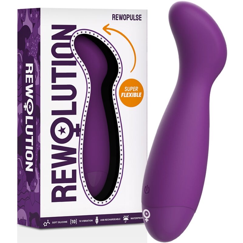Ilhaerotica - REWOLUTION - REWOPULSE VIBRADOR FLEXÍVEL ESTIMULADOR DE PONTO G