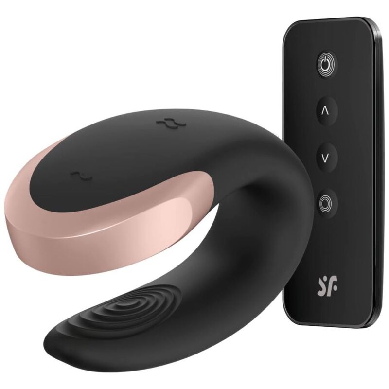 Ilhaerotica - SATISFYER - VIBRADOR DOUBLE LOVE LUXURY PARTNER PRETO