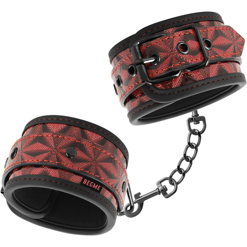 Ilhaerotica - BEGME - ALGEMAS PREMIUM RED EDITION COM FORRO DE NEOPRENE