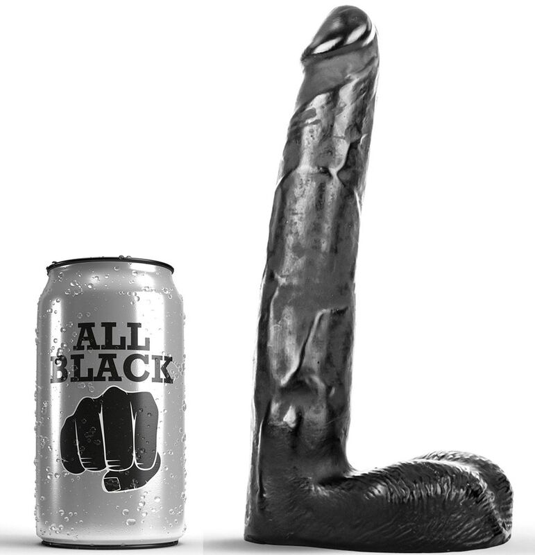 Ilhaerotica - ALL BLACK - DILDO REALÍSTICO 21 CM