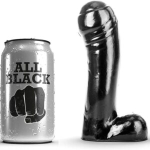 ALL BLACK – DILDO PRETO 15 CM