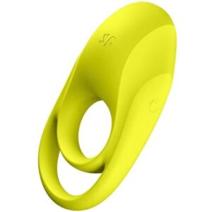 SATISFYER – SPECTACULAR DUO RING VIBRADOR AMARELO