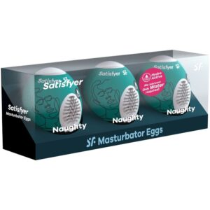 SATISFYER – 3 OVOS MASTURBADOR NAUGHTY