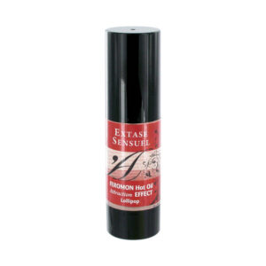 EXTASE SENSUAL – ÓLEO DE MASSAGEM EFEITO DE AQUECIMENTO COM FEROMONAS DE PIRULITO 30 ML