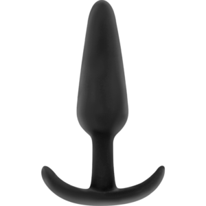 BLACK&SILVER – PLUG ANAL DE SILICONE HANSEL COM CABO PEQUENO