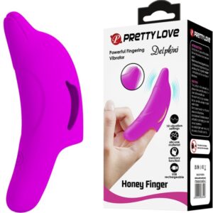 PRETTY LOVE – ESTIMULADOR DE DEDO ROXO DELPHINI PODEROSO