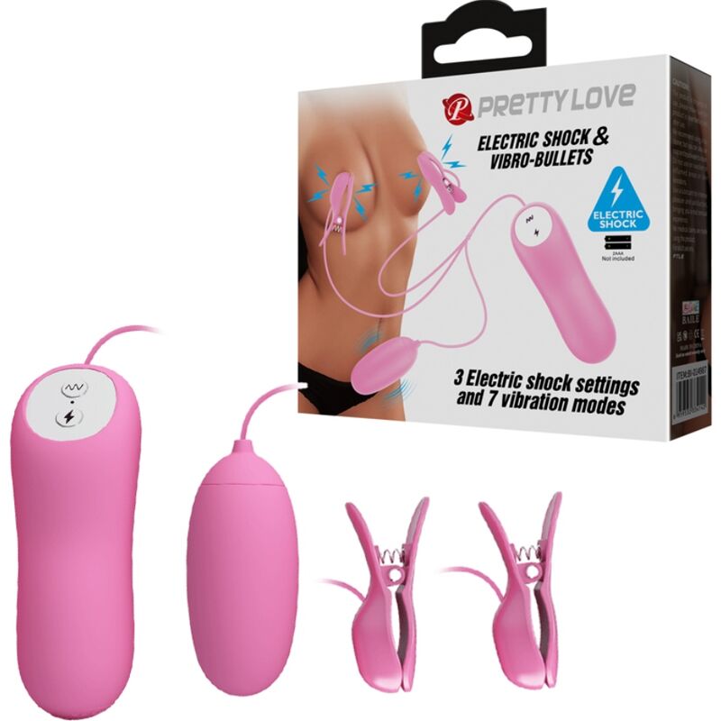 Ilhaerotica - PRETTY LOVE - PINA COM VIBRAO E ELETROSHOCK ROSA
