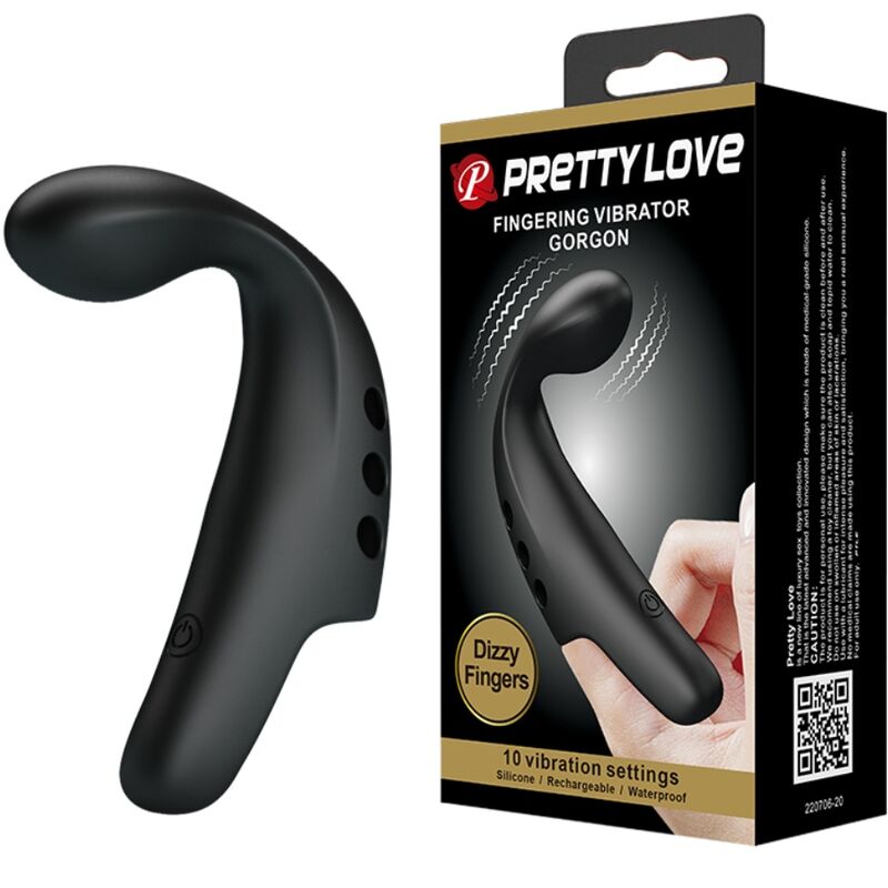 Ilhaerotica - PRETTY LOVE - DEDAL VIBRADOR GORGONA PRETO