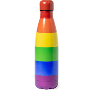 PRIDE – AQUECEDOR DE GUA METLICO COM BANDEIRA LGBT