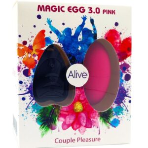 ALIVE – MAGIC EGG 3.0 OVO VIBRATÓRIO CONTROLE REMOTO ROSA