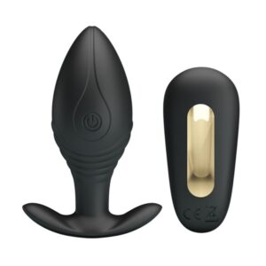 PRETTY LOVE – VIBRADOR RECARREGVEL REGINA ANAL PLUG PRETO
