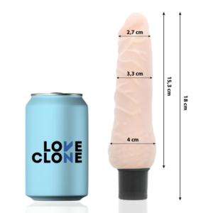 LOVECLONE – VIBRADOR AUTO LUBRIFICANTE SVEN 18.5 CM -O- 3.3 CM