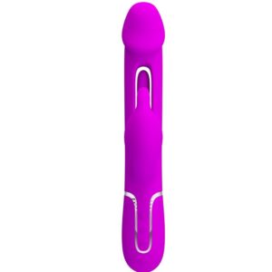 PRETTY LOVE – VIBRADOR COELHO DEJON 3 EM 1 MULTIFUNO FUCSIA