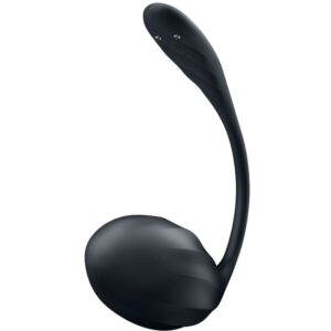 SATISFYER – RIBBED PETAL ESTIMULADOR DE PONTO G CONTROLE REMOTO PRETO APLICATIVO GRATUITO