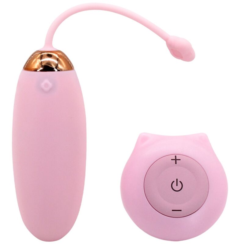 Ilhaerotica - ARMONY - KITTY FUN EGG VIBRADOR CONTROLE REMOTO 10 VIBRAÇÕES ROSA