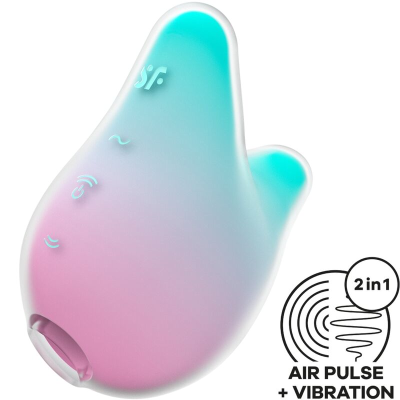 Ilhaerotica - SATISFYER - MERMAID VIBES ESTIMULADOR E VIBRADOR MENTA E ROSA
