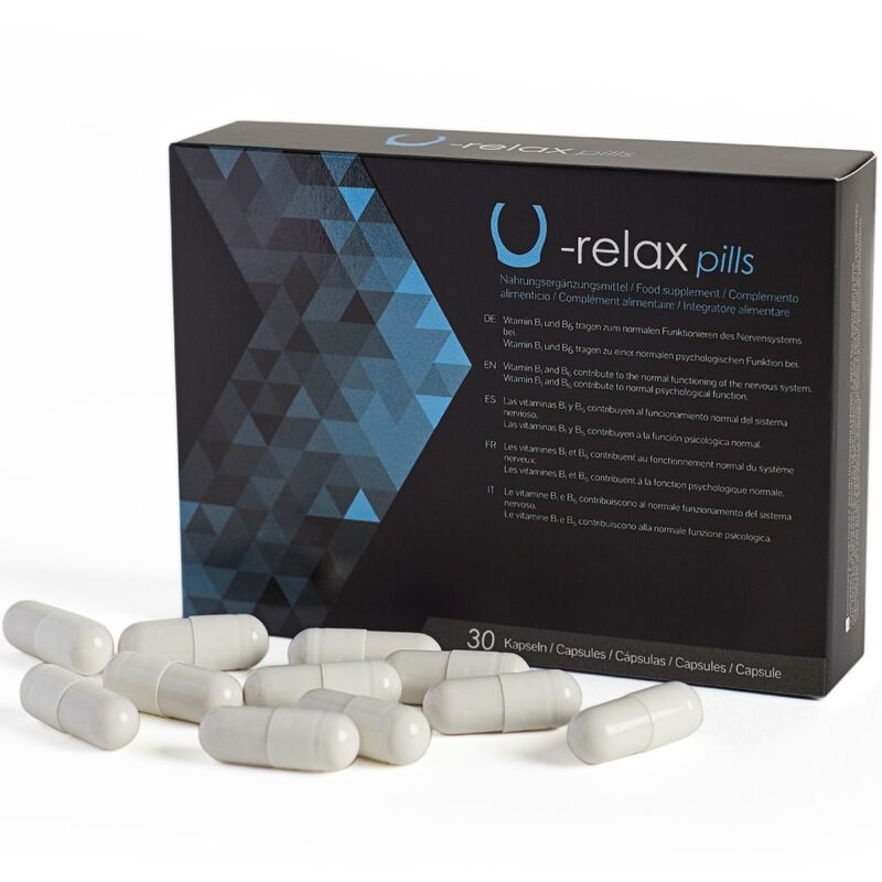 Ilhaerotica - 500 COSMETICS - CÁPSULAS U-RELAX RELAXAMENTO E REDUÇÃO DA ANSIEDADE - 30 CÁPSULAS.