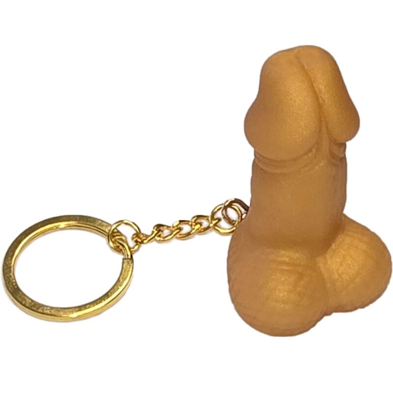 Ilhaerotica - DIABLO PICANTE - CHAVEIRO DOURADO EM FORMATO DE PÊNIS