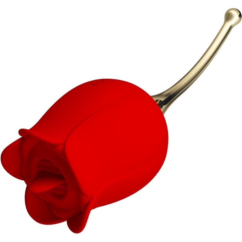 Ilhaerotica - PRETTY LOVE - ESTIMULADOR DE CLITÓRIS ROSE LOVER 12 VIBRAÇÕES VERMELHO