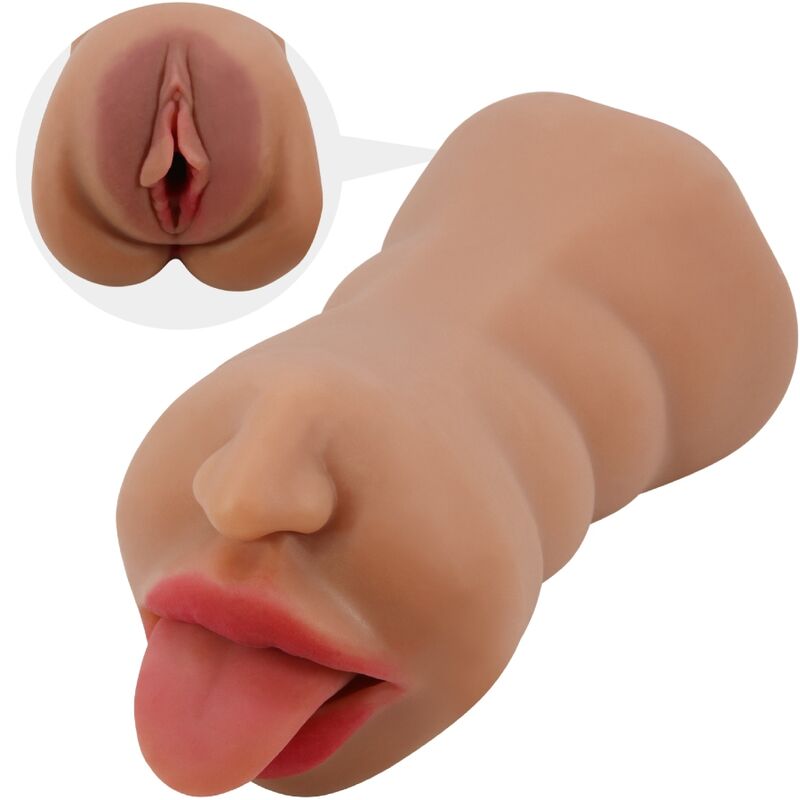 Ilhaerotica - CRAZY BULL - SARAH DUPLO MASTURBADOR BOCA E VAGINA CARNE