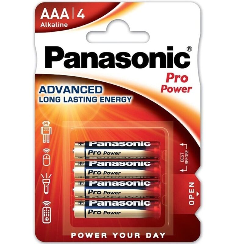 Ilhaerotica - PANASONIC - PILHA AAA ALCALINAS PRO POWER LR03 BLISTER*4