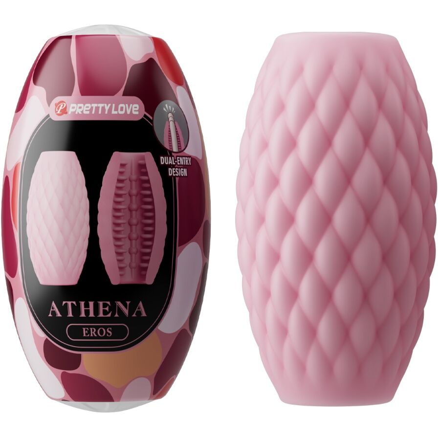 Ilhaerotica - PRETTY LOVE - MASTURBADOR MASCULINO SILICONE ATHENA EROS ROSA