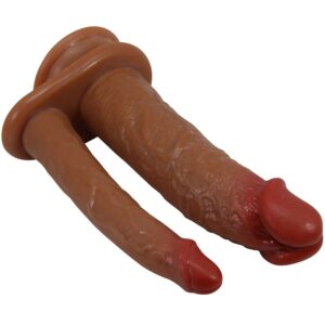 PRETTY LOVE – GORAN DILDO DUPLO REALISTA NATURAL MULATO