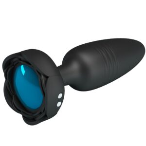 PRETTY LOVE – TARION ANAL PLUG COM LUZ LED PRETO 12,5 CM