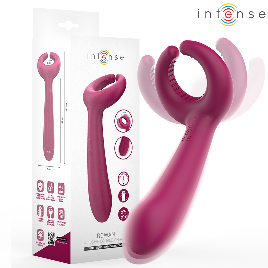 Ilhaerotica - INTENSE - VIBRADOR DE CASAL INCLUSIVO ROWAN