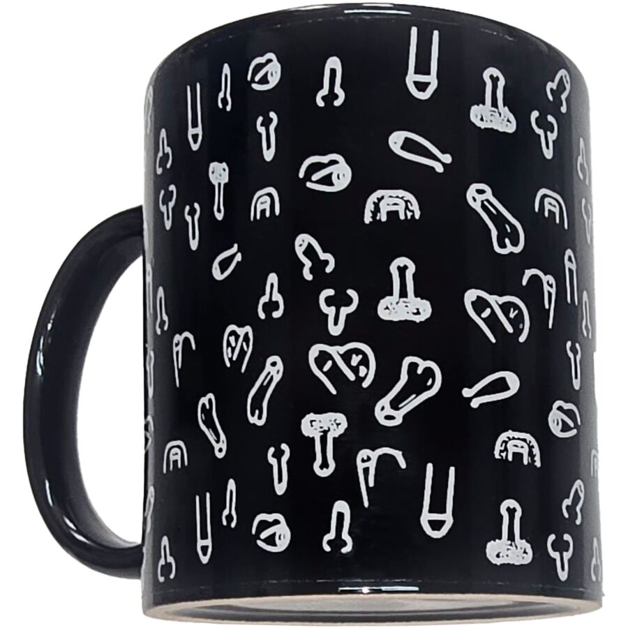 Ilhaerotica - DIABLO PICANTE - CANECA PÊNIS PRETA 370 ML